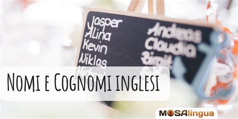 cognomi inglesi traduzione.